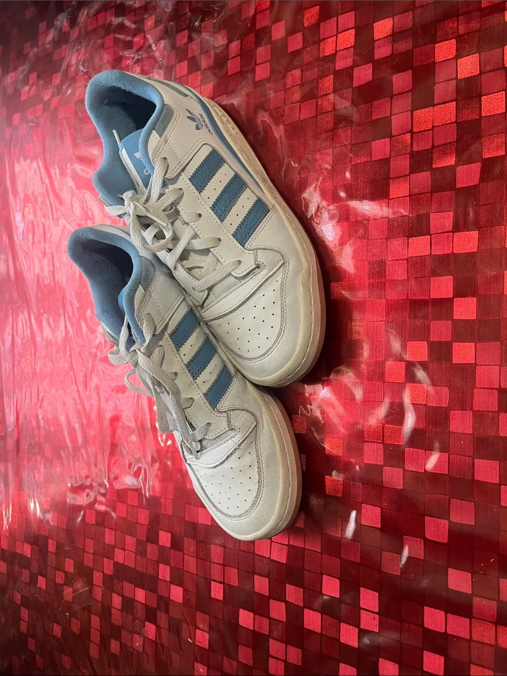 White and blue men’s adidas